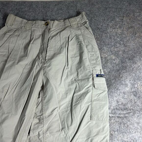 ExOfficio Pants Womens 6 Nylon Cargo Beige Outdoor Hiking Camping Stretch - Picture 2 of 10